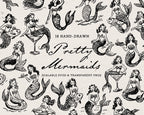 Mermaids Doodle Pack, preview 1