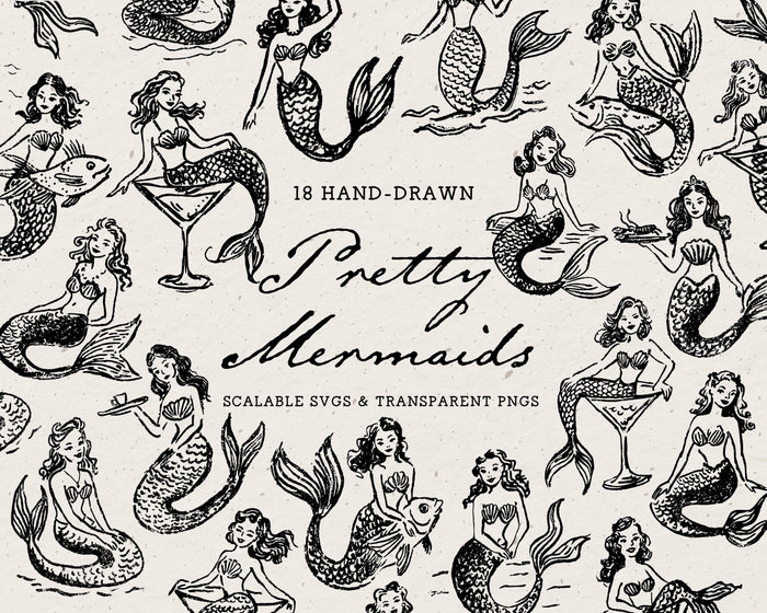 Mermaids Doodle Pack