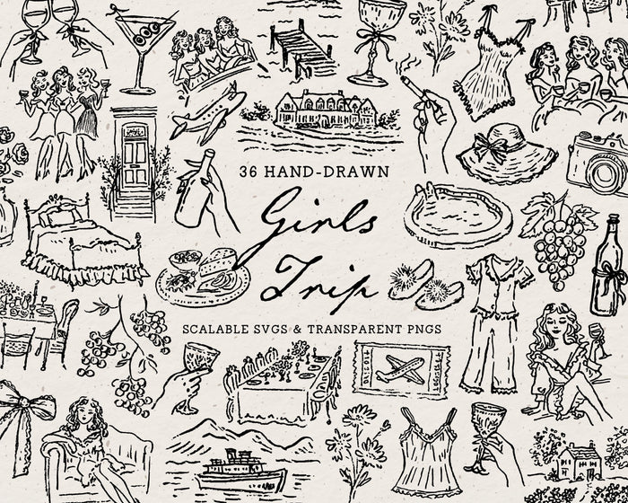 Girls Trip Doodle Pack
