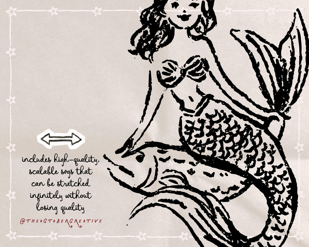 Mermaids Doodle Pack, preview 3