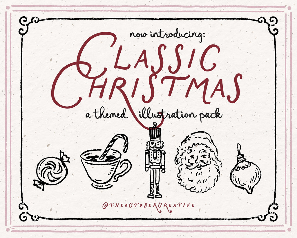 Classic Christmas Doodle Pack, preview 2