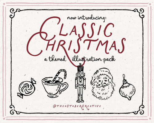 Classic Christmas Doodle Pack, preview 2