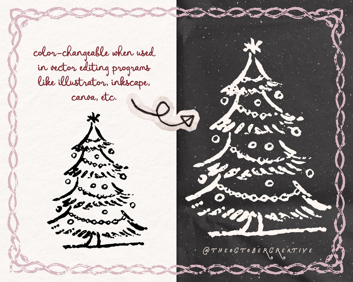 Classic Christmas Doodle Pack, preview 3