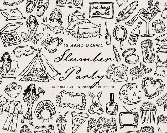 Slumber Party Doodle Pack