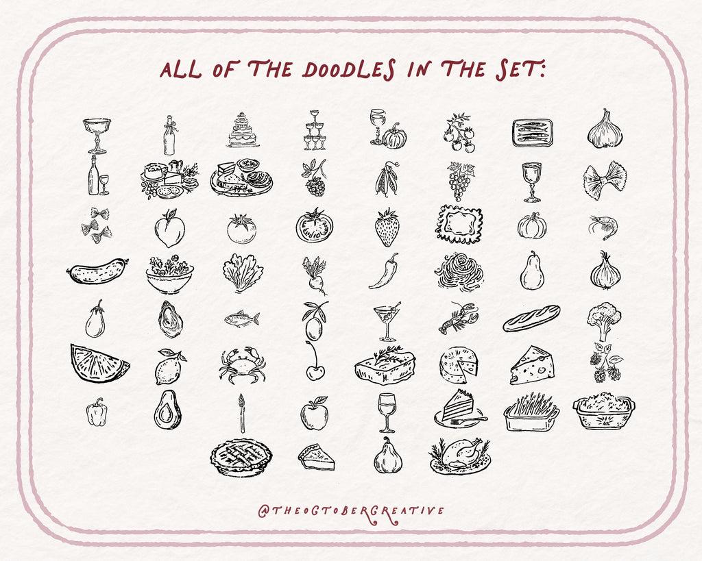 Food Doodle Pack, preview 4