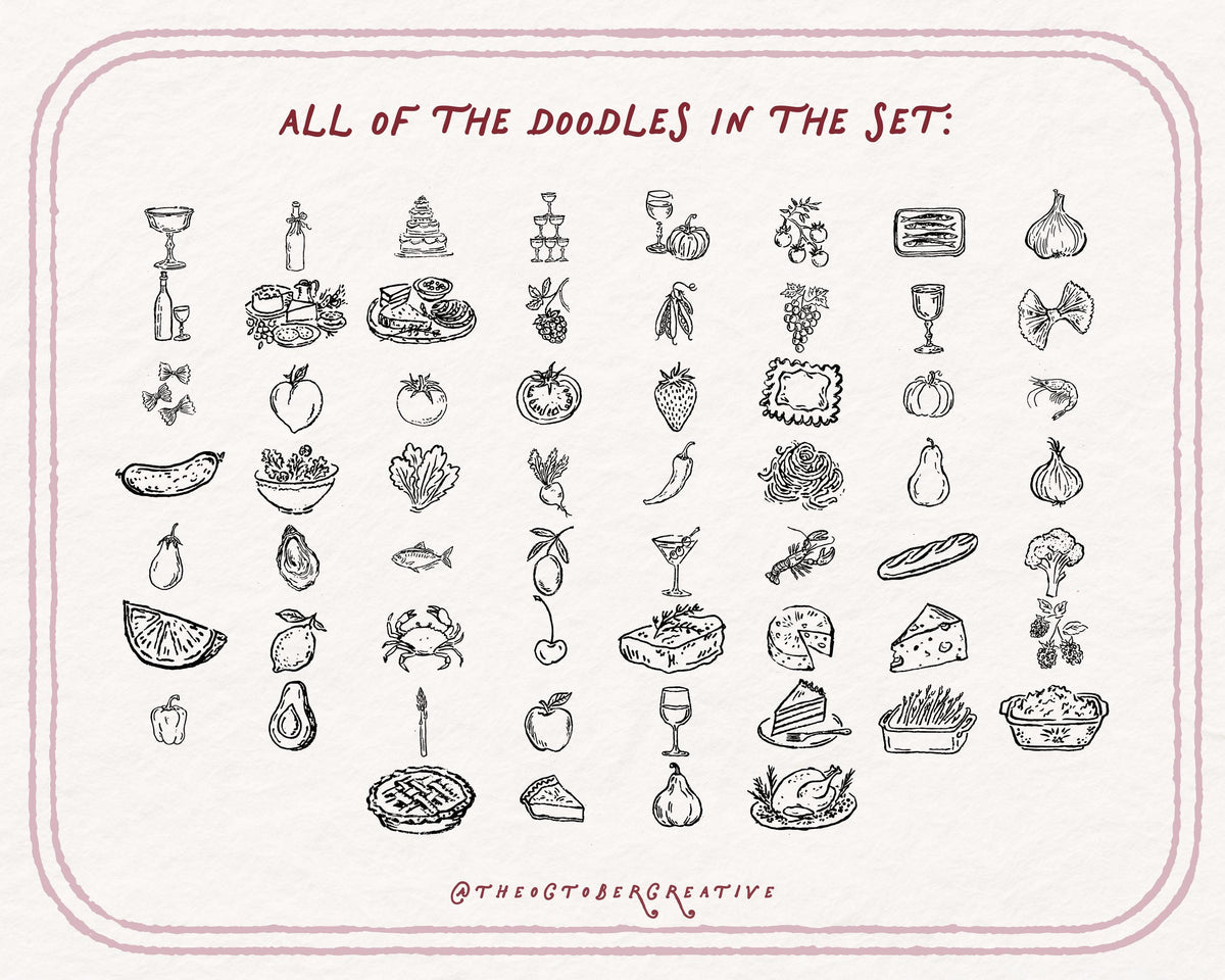 Food Doodle Pack, preview 4