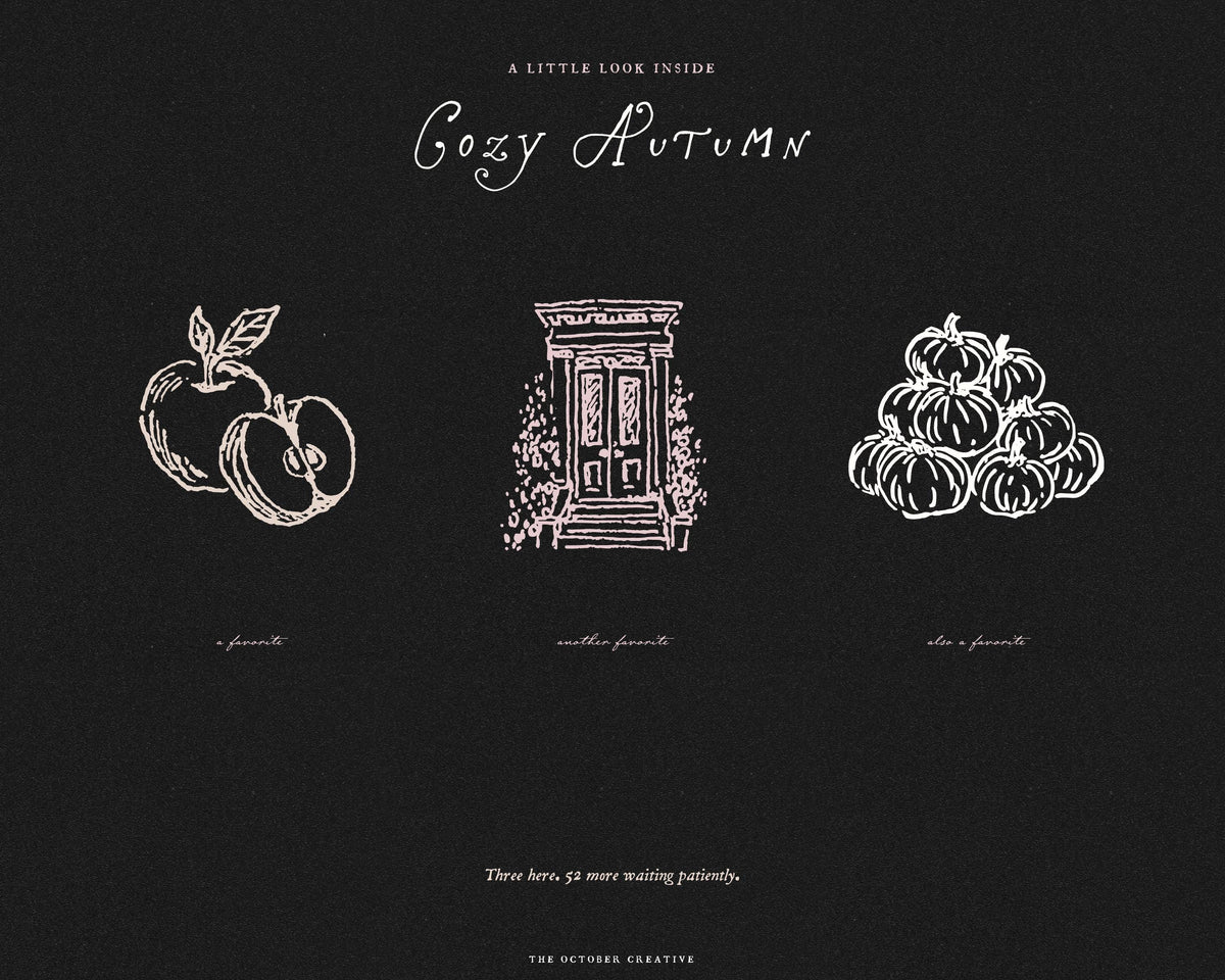 Cozy Autumn Doodle Pack, preview 8