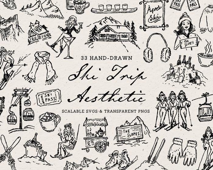Ski Trip Doodle Pack