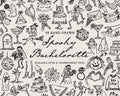Spooky Bachelorette Doodle Pack, preview 1