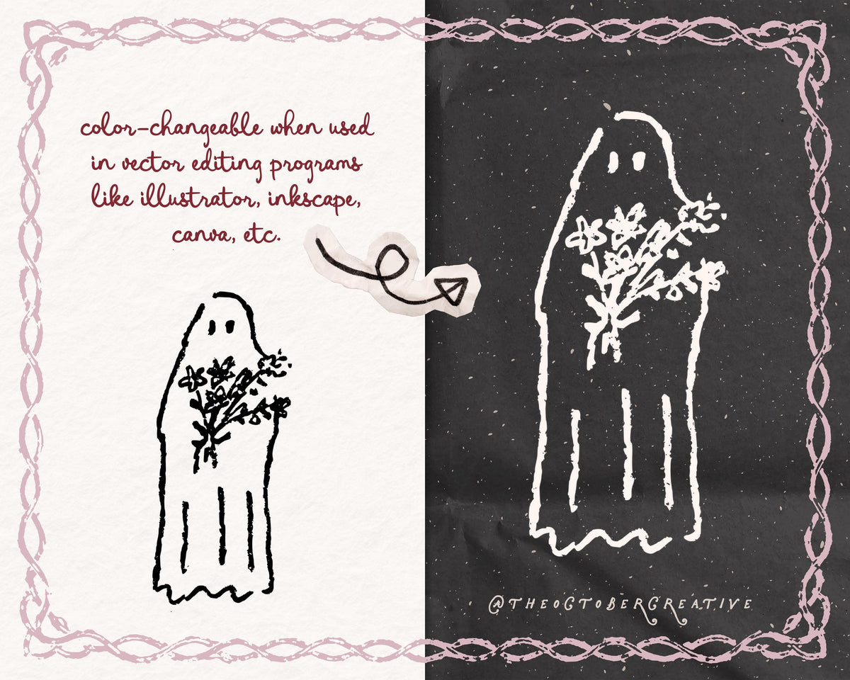 Spooky Bachelorette Doodle Pack, preview 2