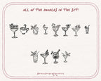 Christmas Cocktails Doodle Pack, preview 4