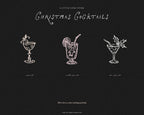 Christmas Cocktails Doodle Pack, preview 8