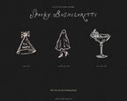 Spooky Bachelorette Doodle Pack, preview 8