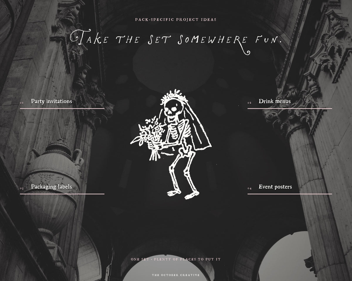 Spooky Bachelorette Doodle Pack, preview 12
