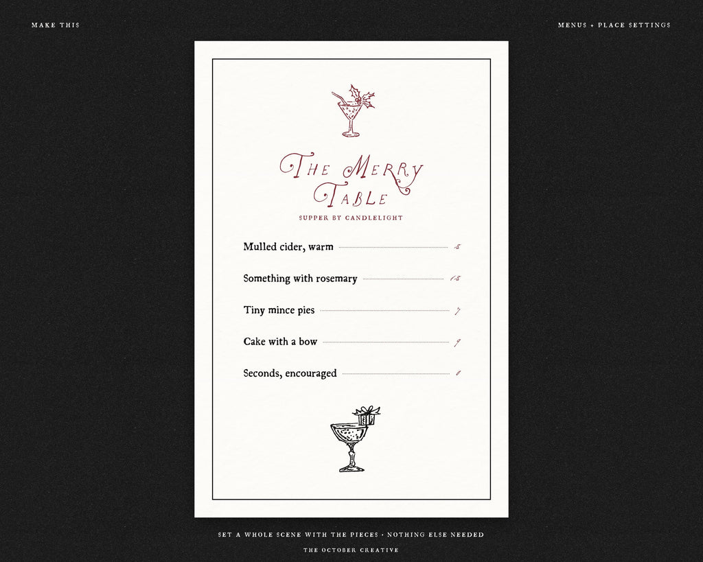 Christmas Cocktails Doodle Pack, preview 15
