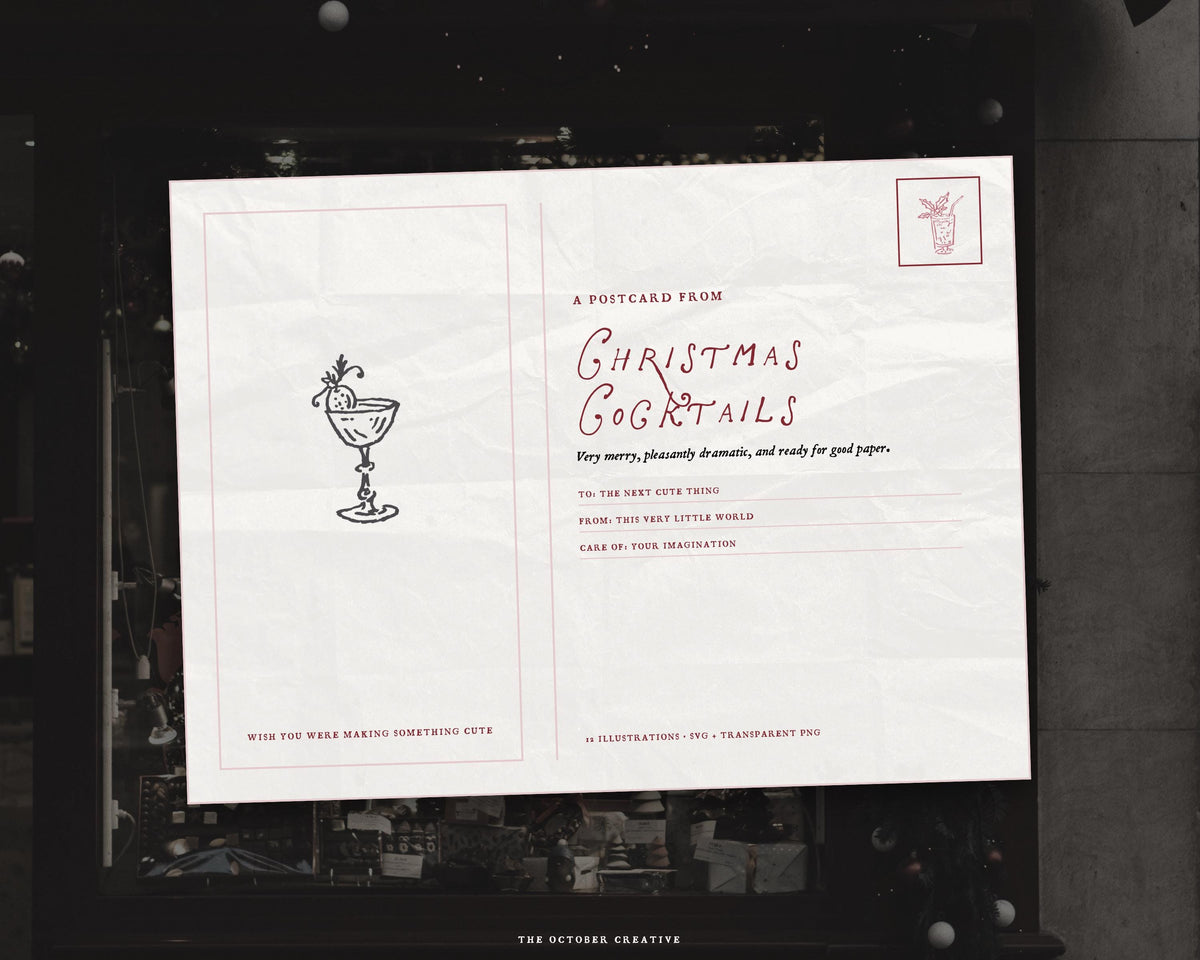 Christmas Cocktails Doodle Pack, preview 18