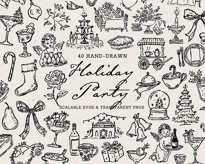 Holiday Party Doodle Pack