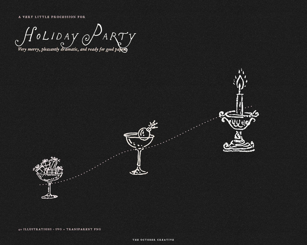 Holiday Party Doodle Pack, preview 19
