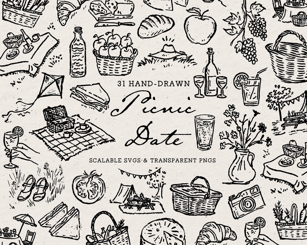 Picnic Doodle Pack, preview 1