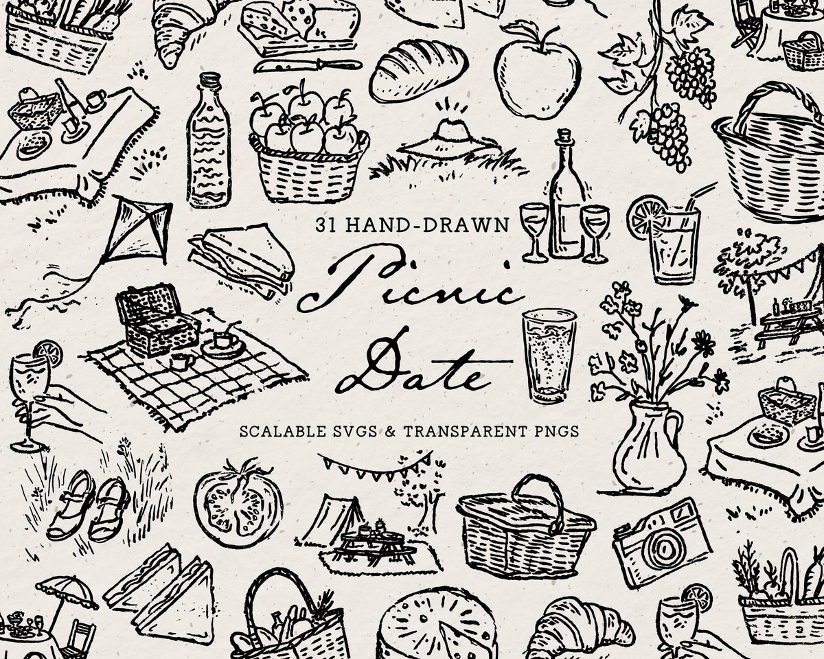 Picnic Doodle Pack, preview 1