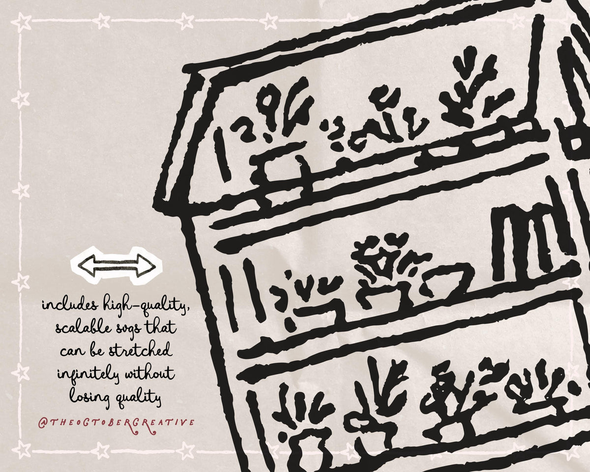 English Garden Doodle Pack, preview 4