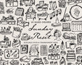 Sunday Reset Doodle Pack, preview 1