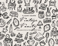 Vintage Vanity Doodle Pack, preview 1