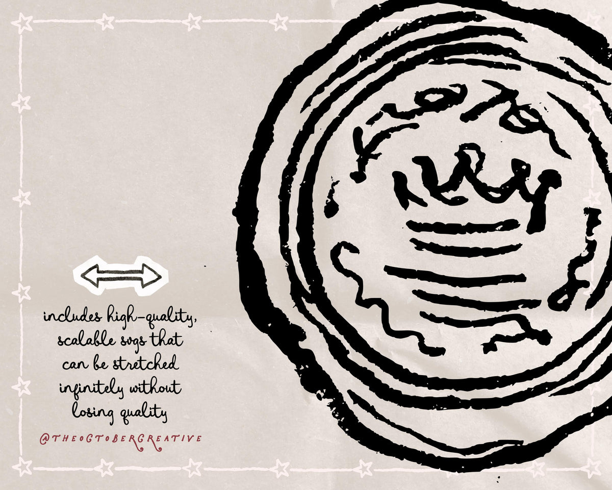 Vintage Post Doodle Pack, preview 3