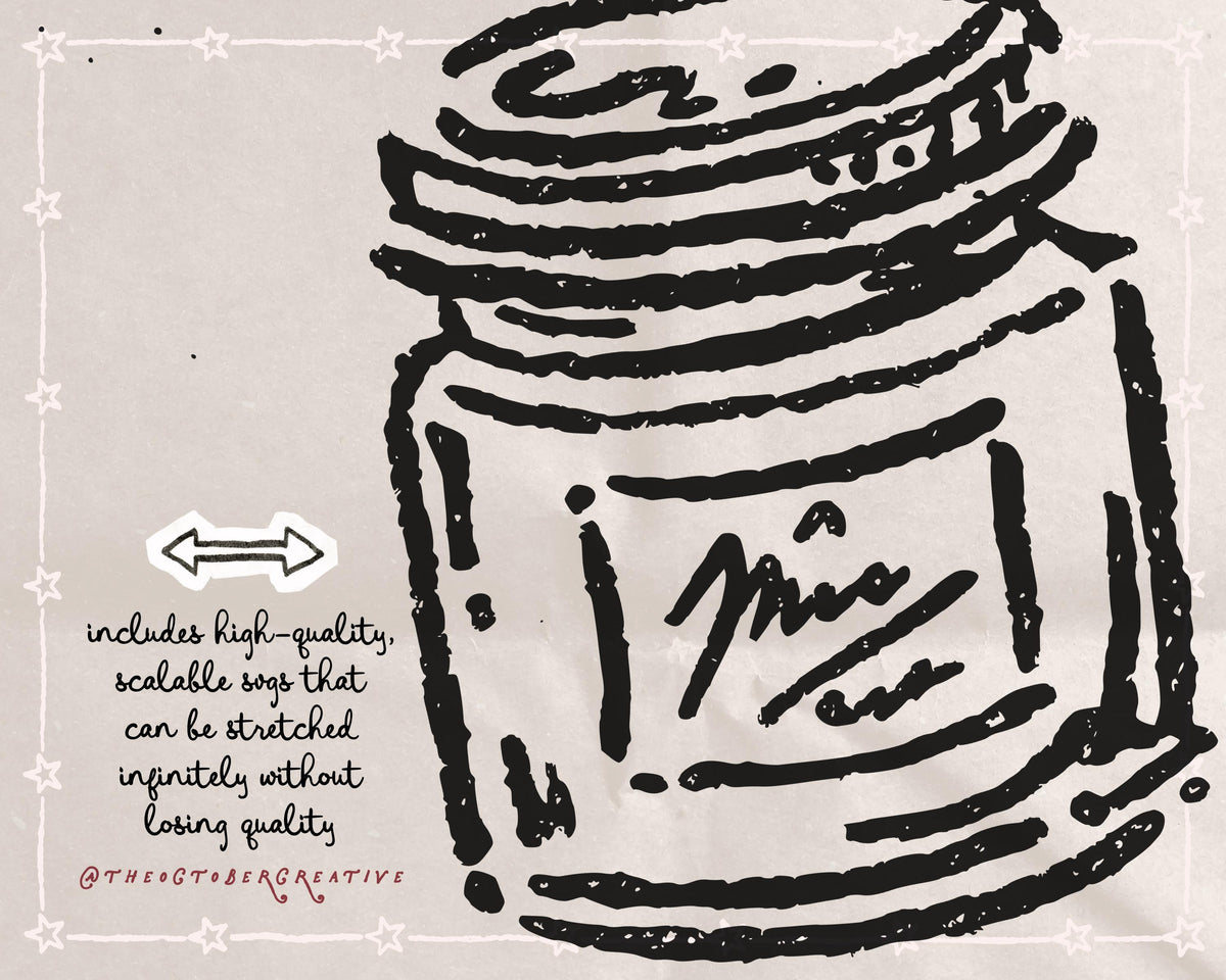 Vintage Vanity Doodle Pack, preview 4