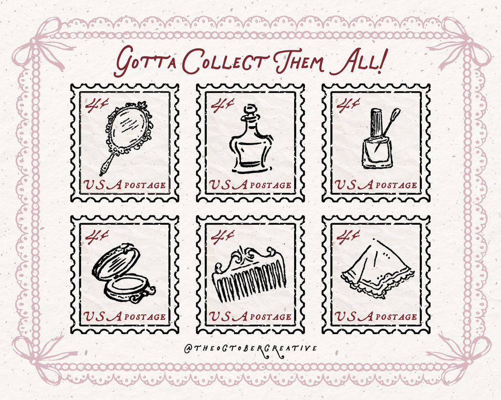 Vintage Vanity Doodle Pack, preview 7