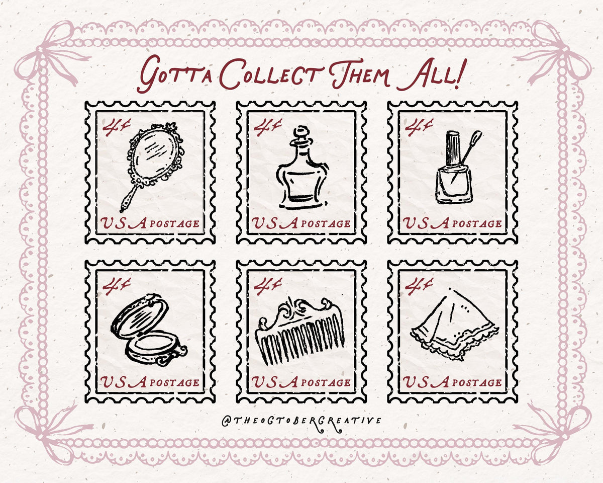Vintage Vanity Doodle Pack, preview 7