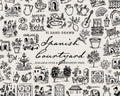 Spanish Courtyard Doodle Pack, preview 1