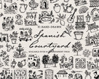 Spanish Courtyard Doodle Pack, preview 1