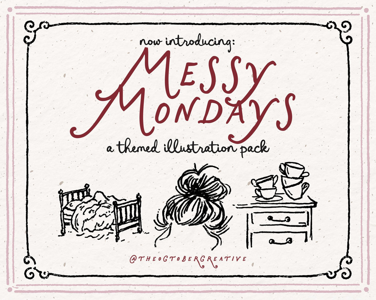 Messy Mondays Doodle Pack, preview 2