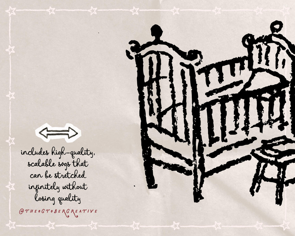 Vintage Nursery Doodle Pack, preview 3