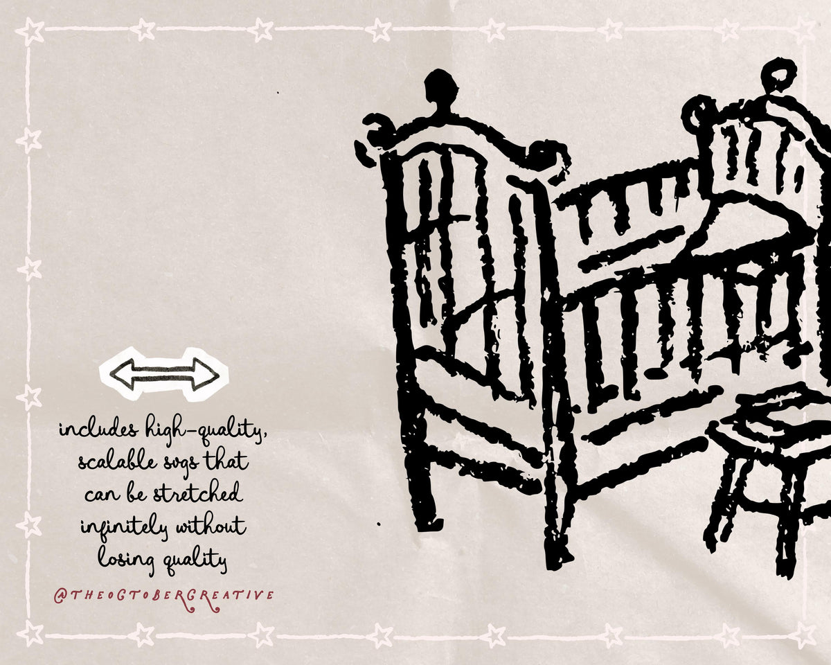Vintage Nursery Doodle Pack, preview 3