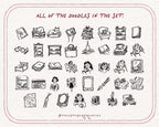 Librarian Life Doodle Pack, preview 4