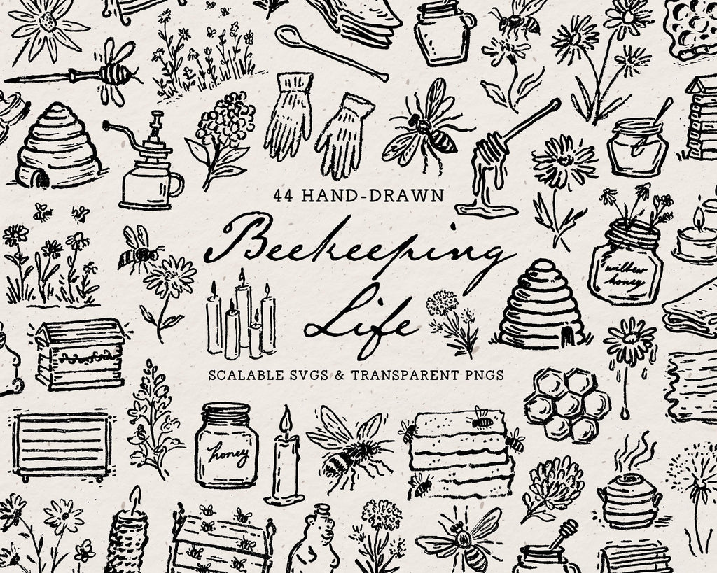 Beekeeping Doodle Pack, preview 1