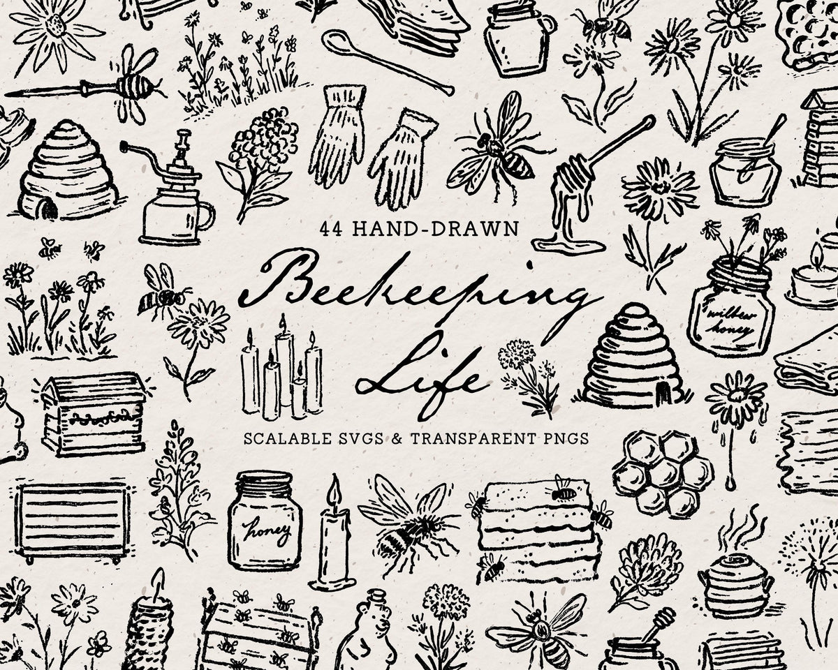 Beekeeping Doodle Pack, preview 1