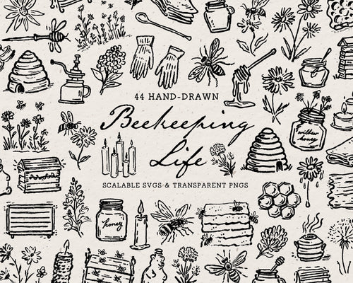 Beekeeping Doodle Pack, preview 1