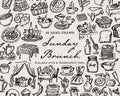 Sunday Brunch Doodle Pack, preview 1
