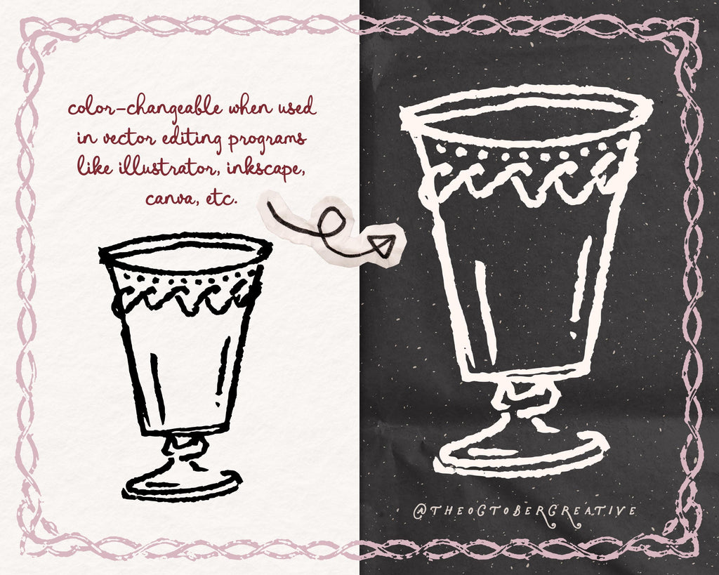 Cocktail Hour Doodle Pack, preview 3