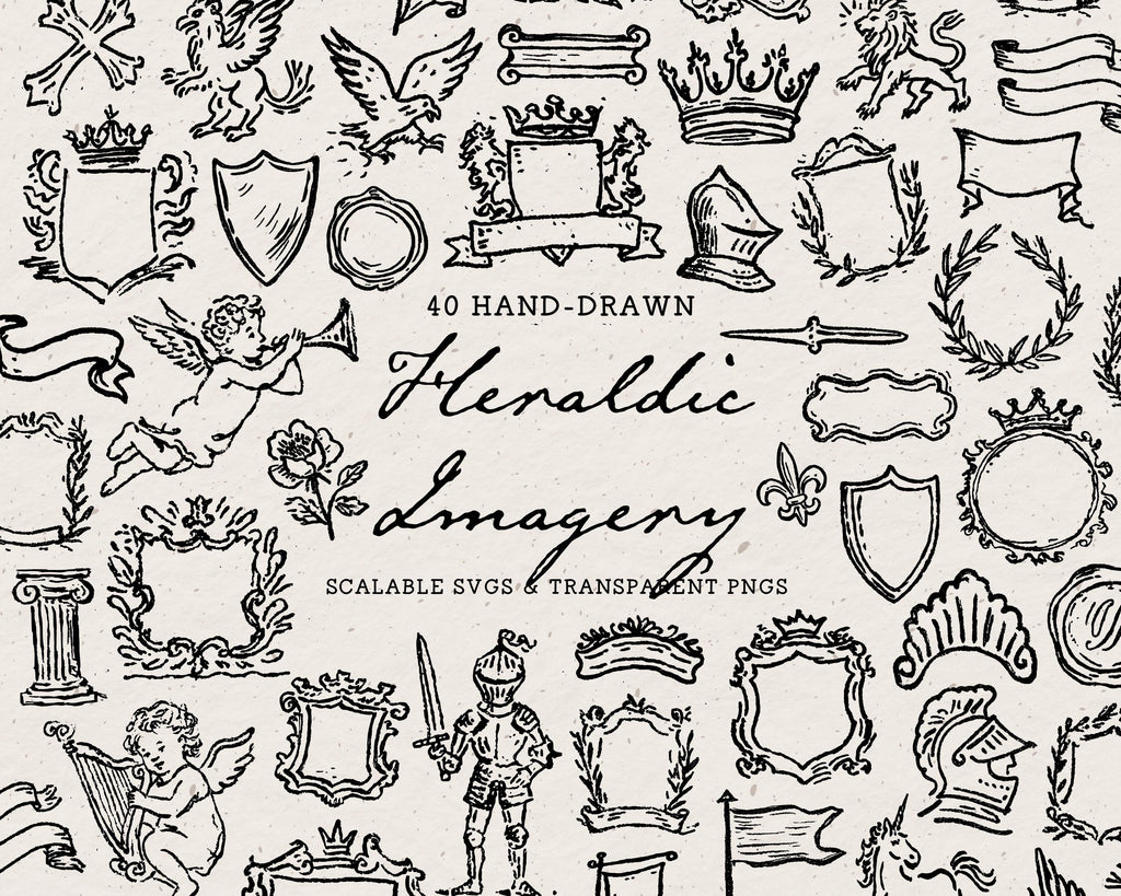 Heraldry Doodle Pack, preview 1