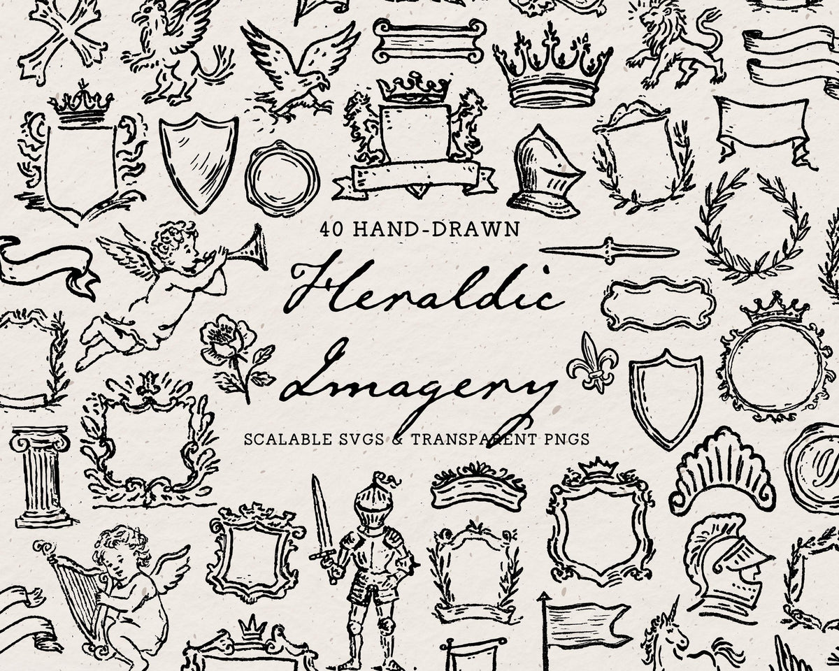Heraldry Doodle Pack, preview 1