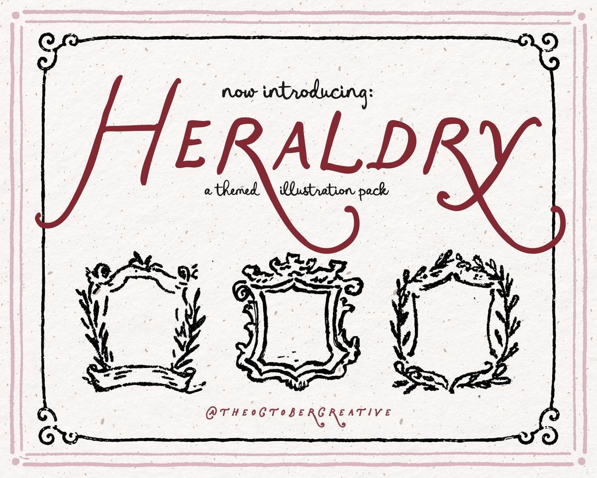 Heraldry Doodle Pack, preview 2