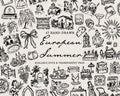 European Summer Doodle Pack, preview 1