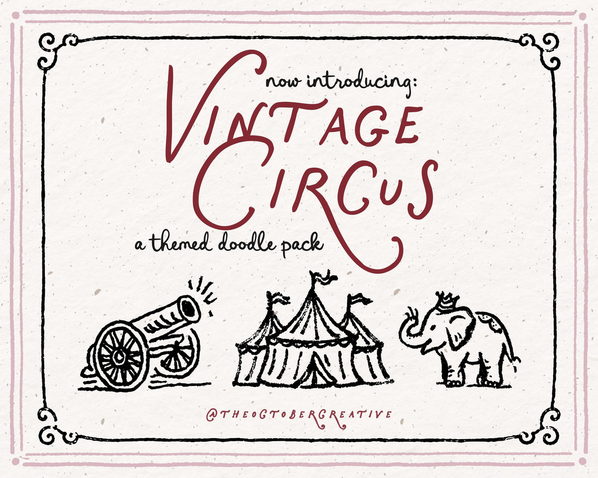 Circus Doodle Pack, preview 2