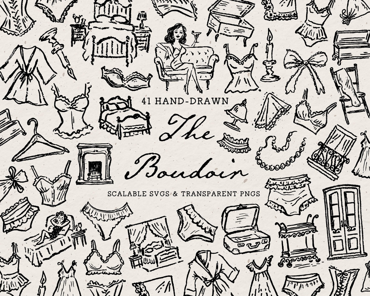 Boudoir Doodle Pack, preview 1