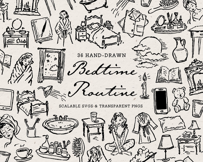 Bedtime Routine Doodle Pack