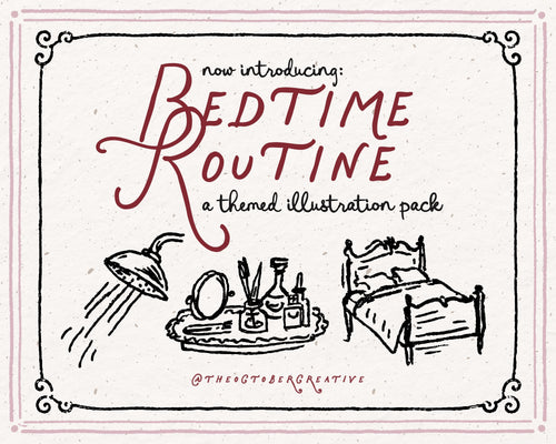 Bedtime Routine Doodle Pack, preview 2